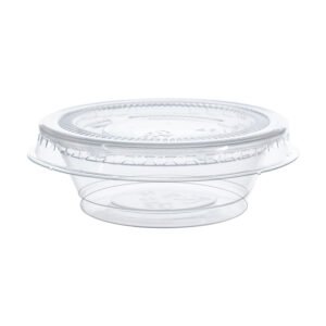 0.5oz（15ml）Disposable Plastic Portion Cups with Lids Manufacturer #2 #6